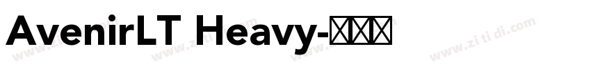 AvenirLT Heavy字体转换